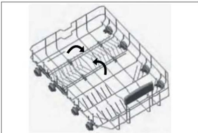 BERTAZZONI DW18S2IPV - LOWER BASKET FOLDING TINES - 1
