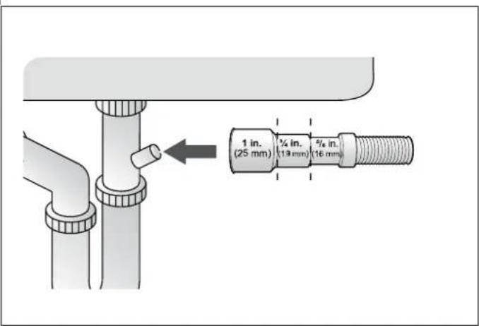 BERTAZZONI DW18S2IPV - DRAIN HOSE CONNECTION - 3