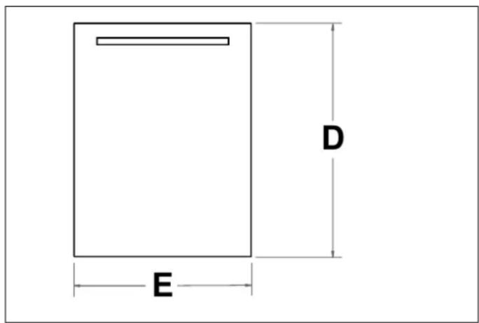 BERTAZZONI DW18S2IPV - CUSTOM DOOR PANEL (FOR PANEL-READY MODELS) - 1