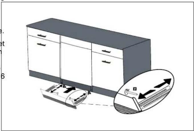 BERTAZZONI DW18S2IPV - RÉGLAGE DE LA PLINTHE COUP-DE-PIED AMOVIBLE (SELON LE MODÈLE) - 3