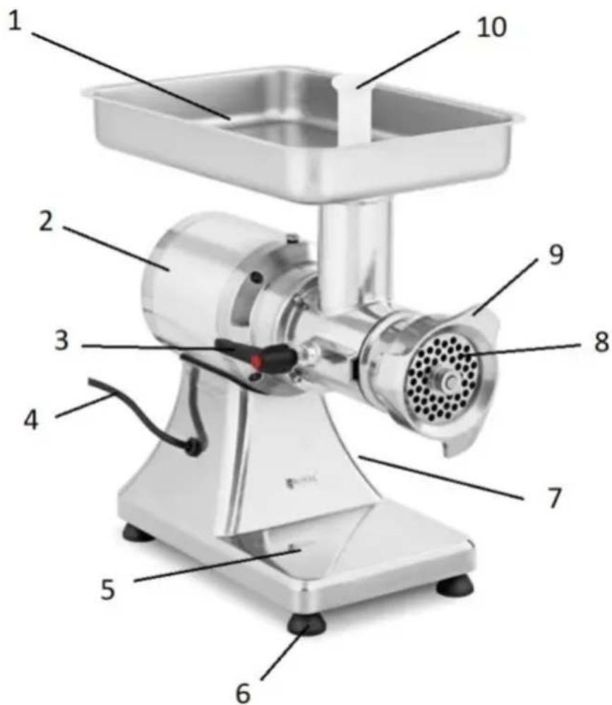 Royal Catering RCFW 221PRO - Beschreibung des Geräts - 1