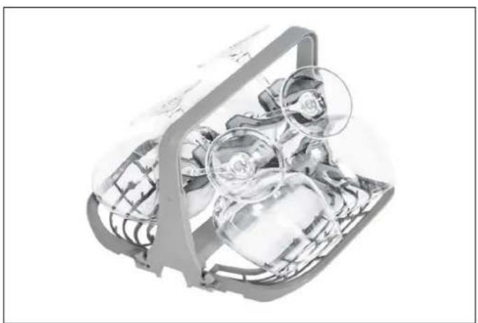 BERTAZZONI DW18S2IXV - SUPPORT DE PORTE-VERRES À PIED (SELON MODÈLE) - 2