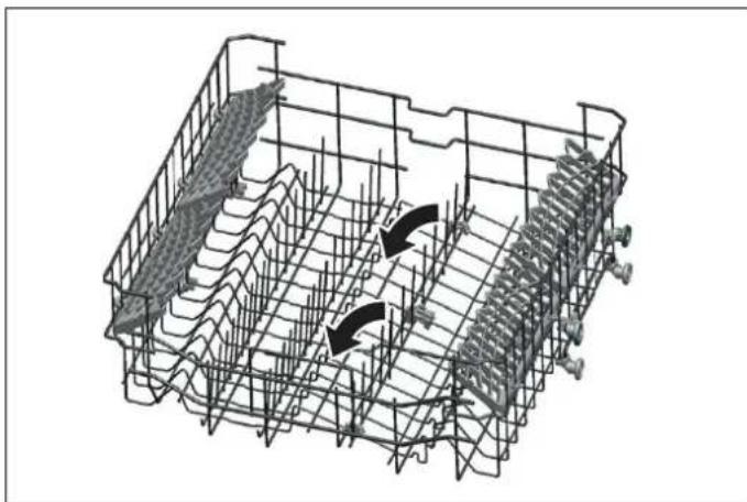 BERTAZZONI DW18S2IXV - UPPER BASKET FOLDING TINES AND ÉTAGÈRES - 1