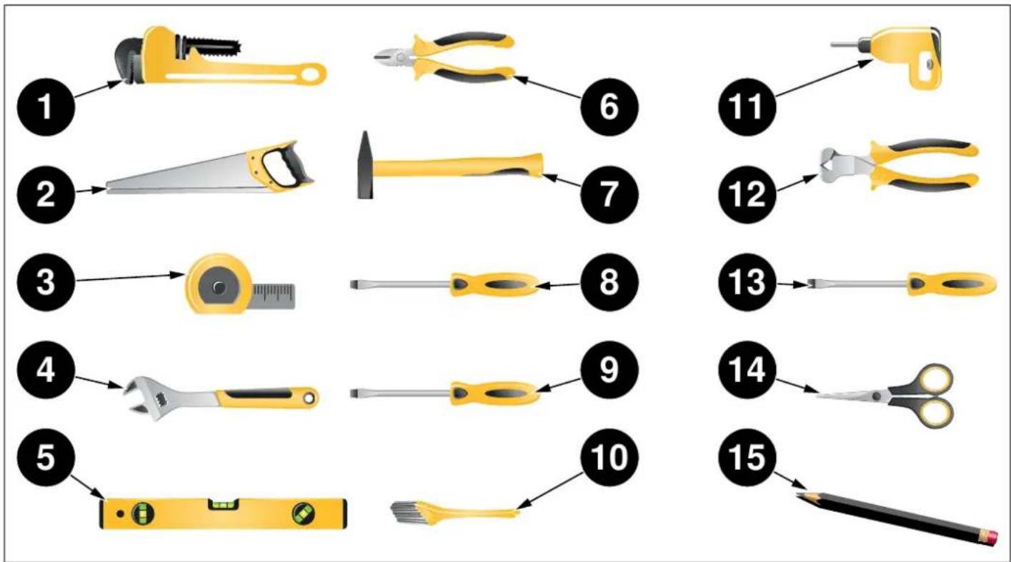 BERTAZZONI DW18S2IXV - TOOLS THAT MAY BE REQUIRED - 1