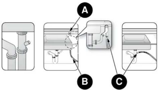 BERTAZZONI DW18S2IXV - DRAIN HOSE CONNECTION - 1
