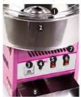 Royal Catering RCZC-1200XL - STRUKTUR DER MASCINE - 1