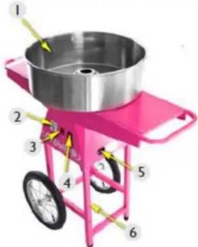 Royal Catering RCZK-1030-W-R - Beschrijving van het apparaat - 1