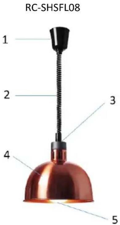 Royal Catering RC-SHSFL06 - Beschreibung des Geräts - 1