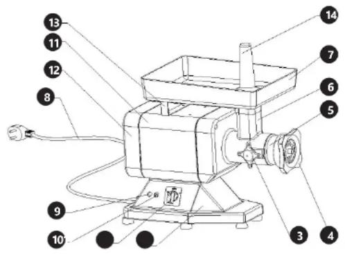 Royal Catering RCFW-220PRO - Components - 1