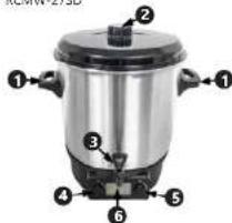 Royal Catering RCMW-27DTB - Tragegriffe - 1