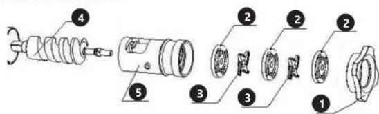 Royal Catering RCFW-220EXPERT - NB: To remount the RCFW 120PRO/RCFW 220PRO/RCFW 220EXPERTfollows the above diagrams: - 2