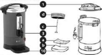 Royal Catering RC-WBDWTC6GO - PRIMA DI INIZIARE AD UTILIZZARE IL PRODOTTO, LEGGERE ATTENTAMENTE E COMPRENDERE LE PRESENTI ISTRUZIONI. - 6