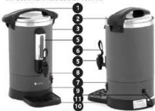 Royal Catering RC-WBDWTC6GO - PRIMA DI INIZIARE AD UTILIZZARE IL PRODOTTO, LEGGERE ATTENTAMENTE E COMPRENDERE LE PRESENTI ISTRUZIONI. - 5
