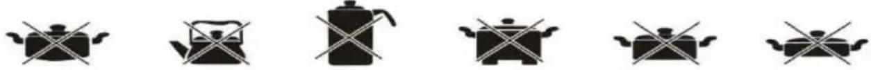 Royal Catering RCIN-700-05 - Ikke-anvendelige pander og gryder - 1