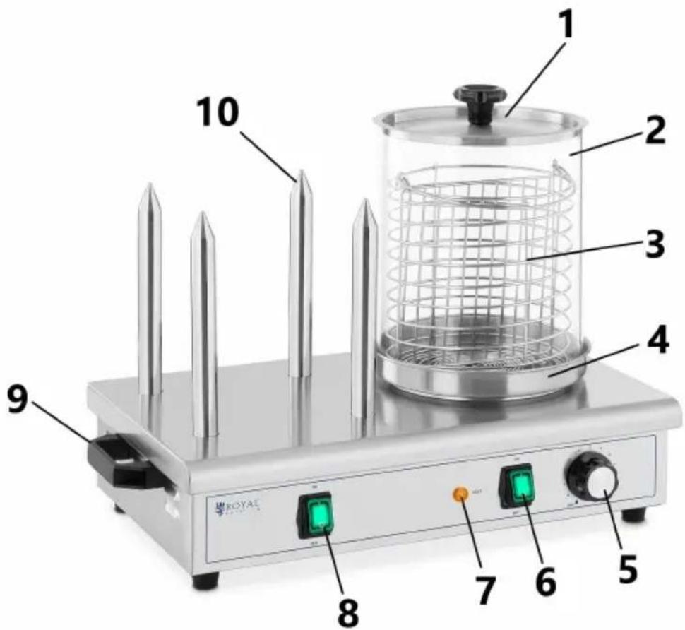 Royal Catering RCPHW 550 - Vista posteriore - 7