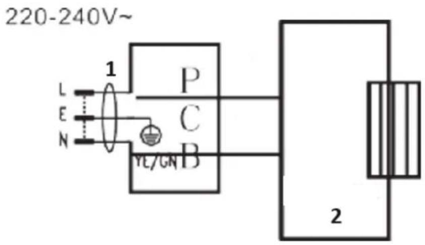 Royal Catering RCGK-MBD21L - Schemat elektryczny - 1