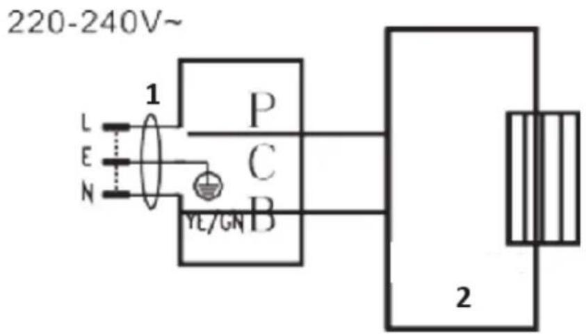 Royal Catering RCGK-MBD21L - Elektrisch schema - 1