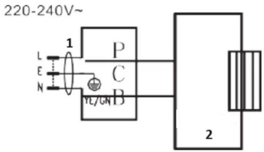 Royal Catering RCGK-MBD21L - Elektrisk diagram - 1