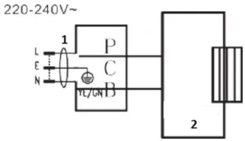 Royal Catering RCGK-MB33L - Električni diagram - 1