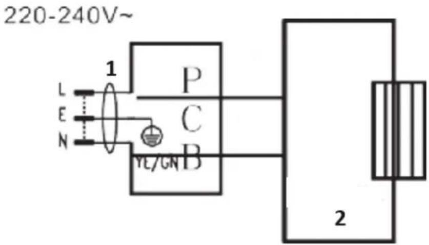 Royal Catering RCGK-MBG33L - Elektromos diagram - 1