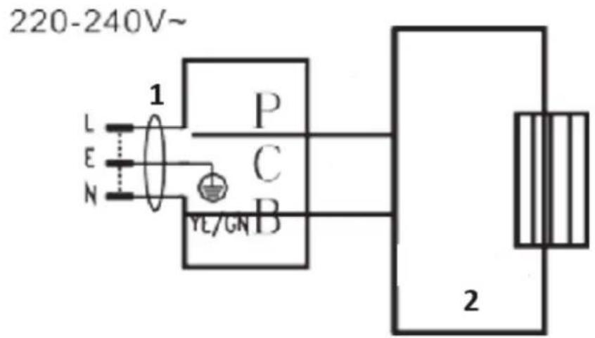 Royal Catering RCGK-MBG33L - Schema electrica - 1
