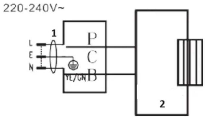 Royal Catering RCGK-MBG33L - Diagrama elétrico - 1