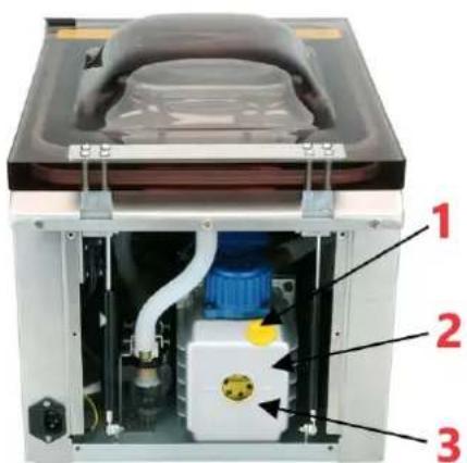 Royal Catering RCVG-47-1 - Filling / draining oil from the pump - 1