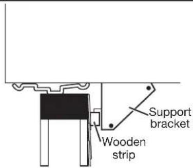 AMANA AMAP151CW - Secure bottom channel to frame - 2