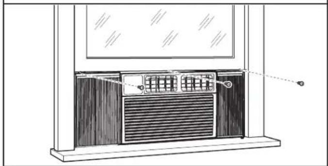 AMANA AMAP151CW - Abaisser le châssis mobile de la fenêtre - 6