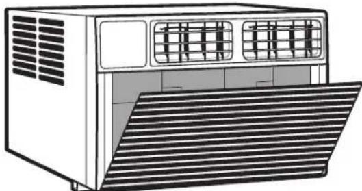 AMANA AMAP151CW - Remove filter and front panel - 1