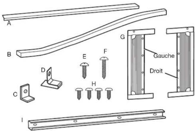 AMANA AMAP151CW - Pièces fournies : Modèles à 6 000-12 000 BTU - 1