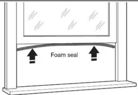 AMANA AMAP151CW - Attach upper foam seal - 1