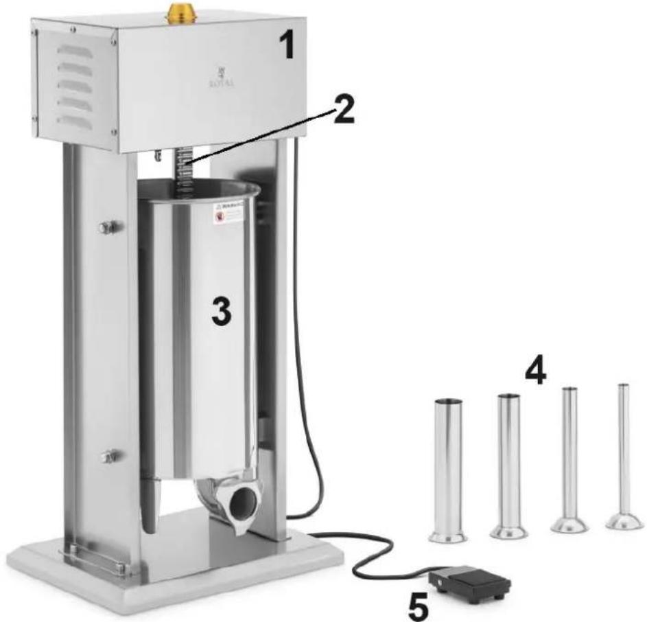 Royal Catering RCWF-15LE-EL - Beschreibung des Geräts - 1