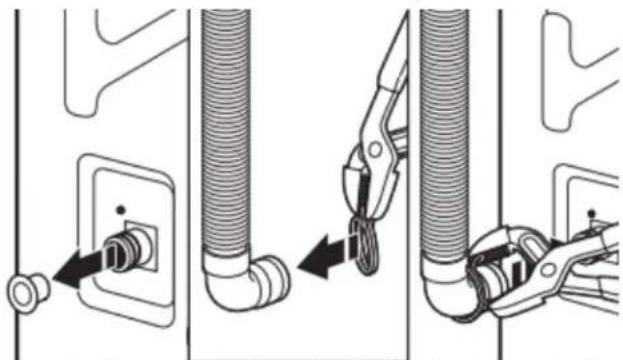 AMANA ATW4516MW - Attach drain hose to drain port - 1