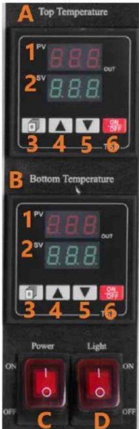 Royal Catering RCPO-8800-2D - Pannello di controllo: - 1