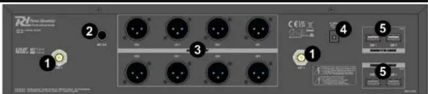 Power Dynamics PD528 - RECEPTOR VISTA GENERAL PARTE TRASERA - 1