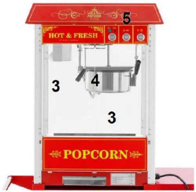Royal Catering RCPS-16E.3-2F - Vzhled modelu RCPS-16E.3-2F (ostatní modely RCPS-16E-2F, RCPS-16E.1-2F, RCPS-16E.2-2F mají jinou barvu): - 5