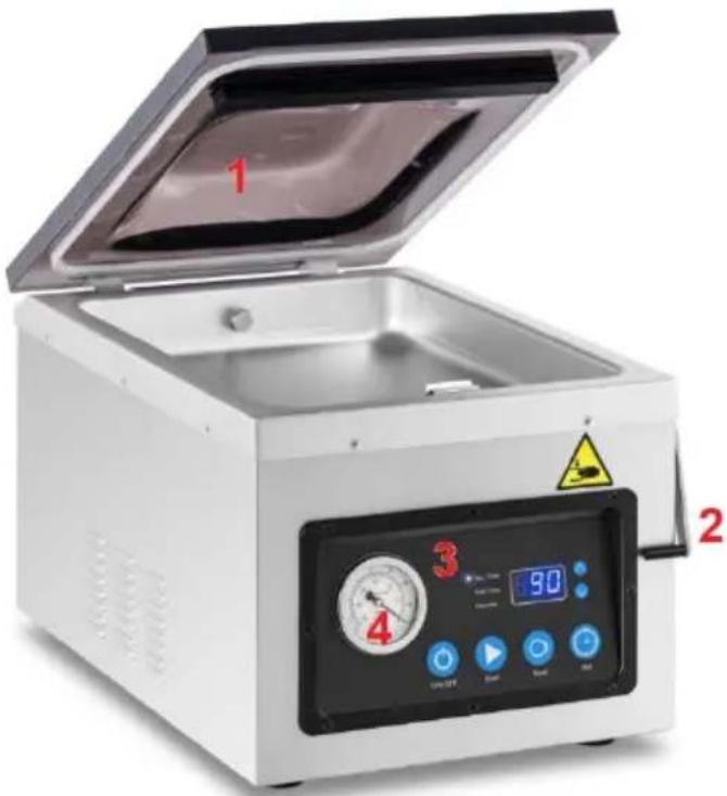 Royal Catering RCVG-46-1 - Beskrivelse af apparatet - 1