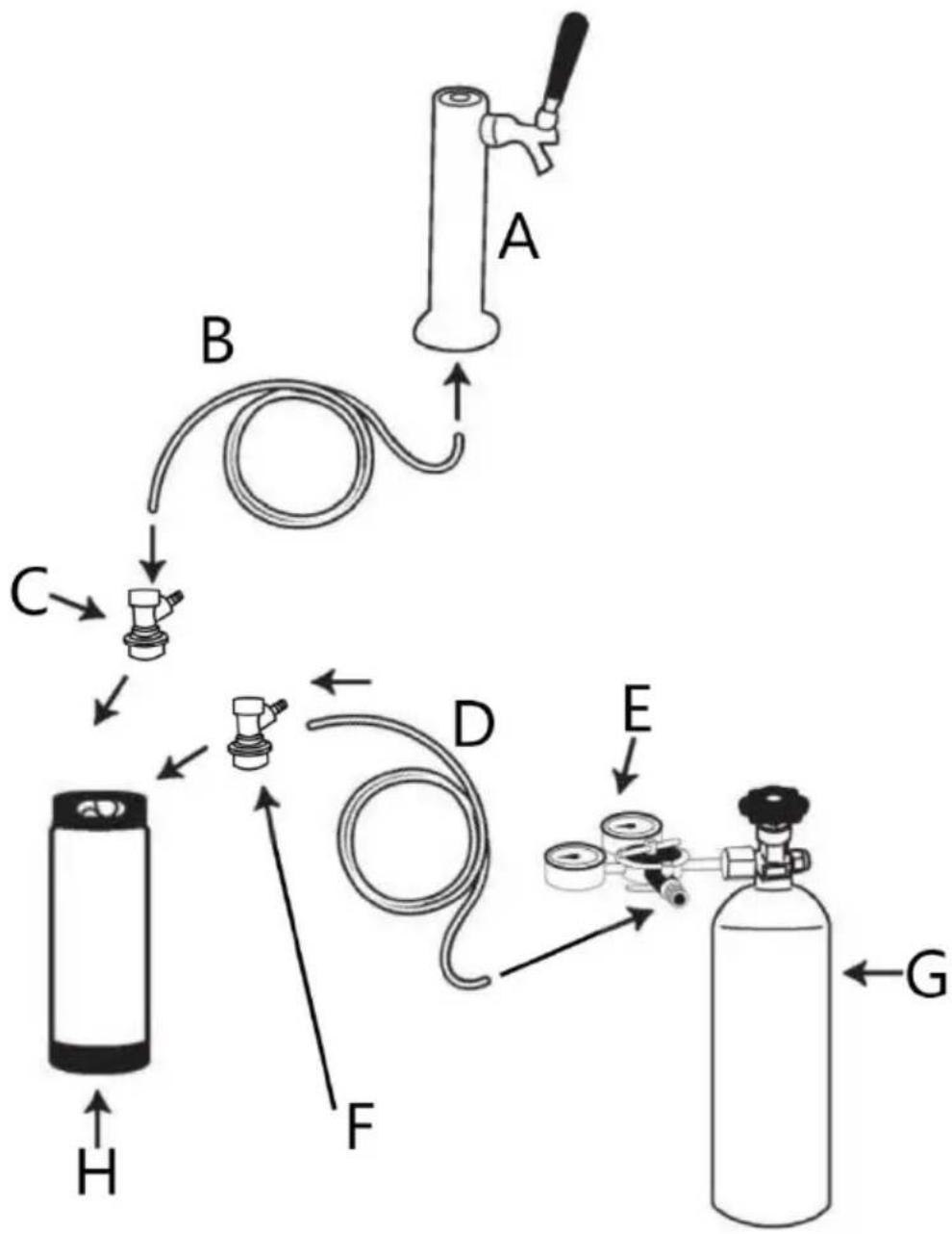 Royal Catering RCGK-KEG1 - Asennuskaavio kotikeittimelle - 1