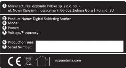 Stamos S-LS-68 - NAMEPLATE TRANSLATIONS - 1
