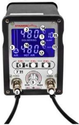 STAMOS 480 SOLDERING 480 AIR HOT AIR 6 4 7 11 9 8