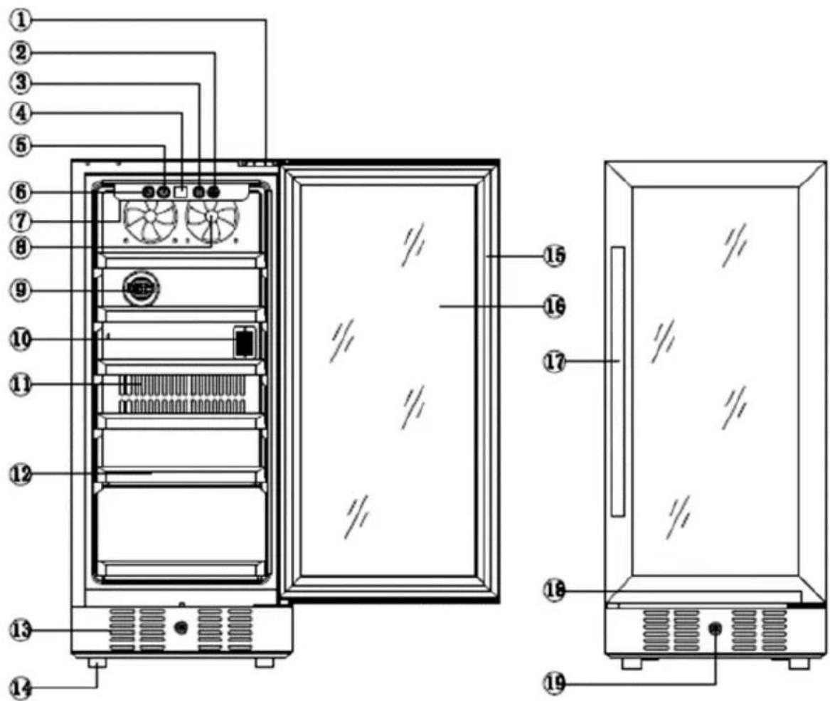 NewAir NBC096BS00 - PARTS LIST - 1