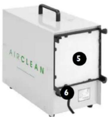 Ulsonix AIRCLEAN 10G-WL - 1- Saída de ar - 3
