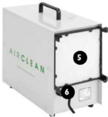 Ulsonix AIRCLEAN 10G-WL - 1- Wylot powietrza - 1