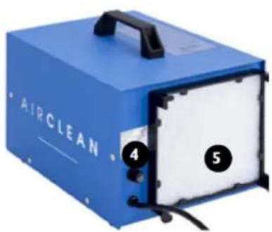 Ulsonix AIRCLEAN 10G-WL - 1- Wylot powietrza - 2