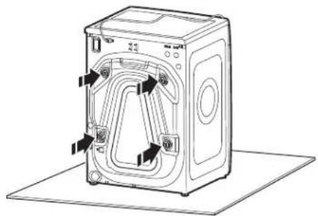 MAYTAG MFW7020RW - Locate transport bolts - 1