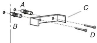 KITCHENAID WVW53UC0HV - Installation avec utilisation des sections téléscopiques supérieure et inférieure du cache-conduit - 1