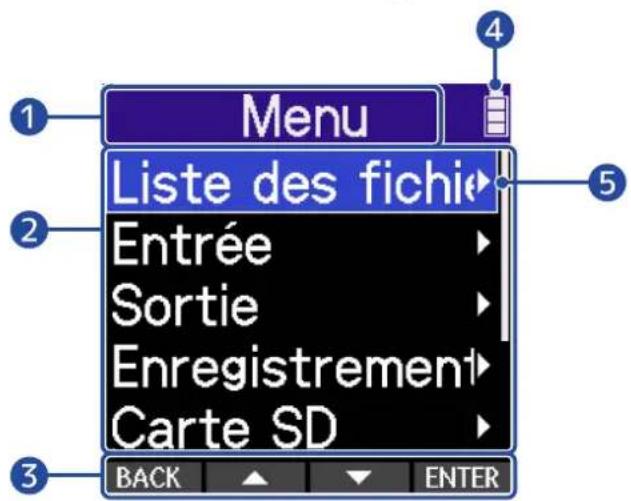 ZOOM H2 Essential - Écran Menu - 1