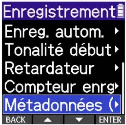 ZOOM H2 Essential - Écriture de métadonnées (blocs iXML) dans les fichiers d'enregistrement - 2