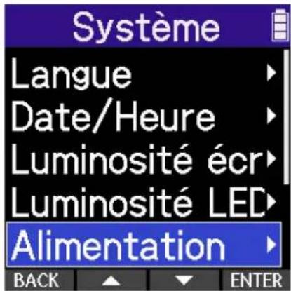 ZOOM H2 Essential - Réglage d'économie d'énergie de l'écran - 2